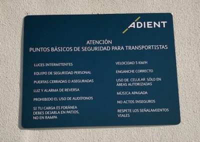 Adient custom wall sign, Chihuahua MX