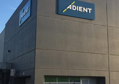 Adient dual wall signs, Matamoros MX