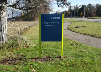 Adient freestanding sign