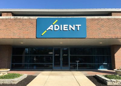 Adient large wall sign door vinyls, Plymouth MI