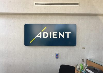 Adient Small reception sign, Plymouth MI