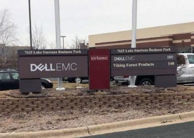 Dell multi-location monument reface - Eden Prairie, MN