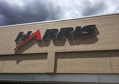 Harris exterior letters dimensional