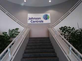 Johnson Controls interior plaque