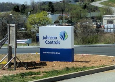 Johnson Controls monument signage