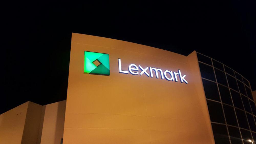 Lexmark channel letters LED energy saving letters