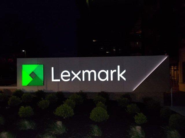 Lexmark illuminated sign