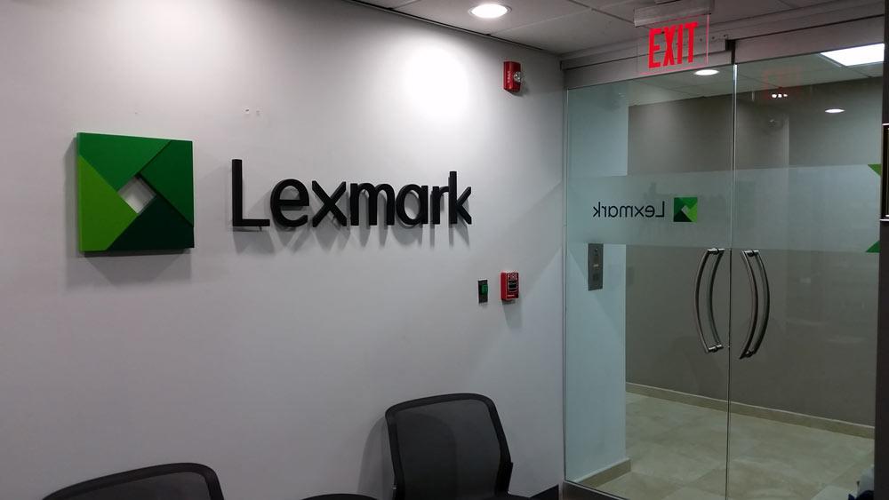 Lexmark interior sign conference room - TISA