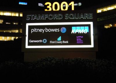 Willis Towers Watson exterior sign Illuminated