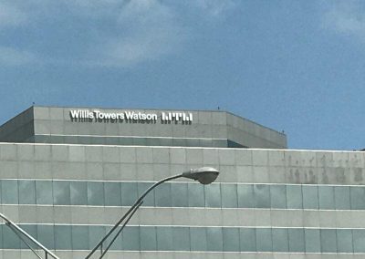 Willis Towers Watson high rise exterior sign