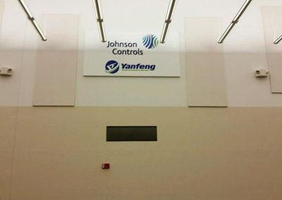 Yanfeng dual brande wall sign - Plymouth, MI