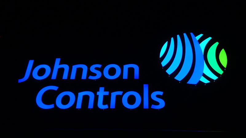 Johnson Controls Exterior Night Illuminated Channel Letters by TISA