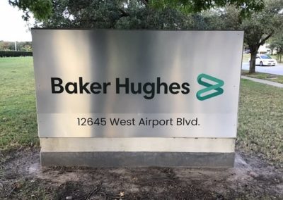 Baker Hughes Exterior Sign Monument