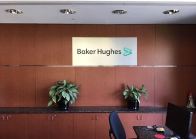 Baker Hughes Interior Wall Sign