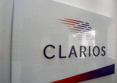 Clarios Interior Sign