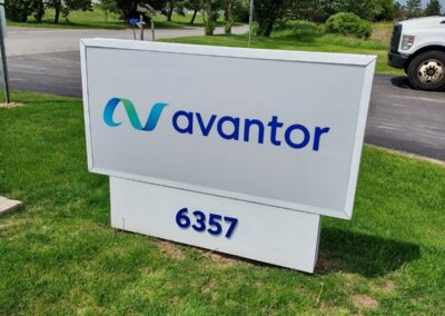 Avantor signage for business by TISA