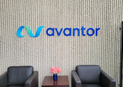 Avantor signage for business by TISA - wall sign for interior