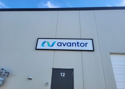 Avantor signage for business by TISA