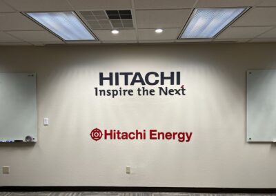 interior signage hitachi program global brand implementation TISA