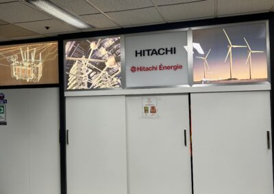 hitachi program global brand implementation TISA - exterior signage