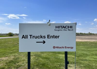 hitachi program global brand implementation TISA - exterior signage