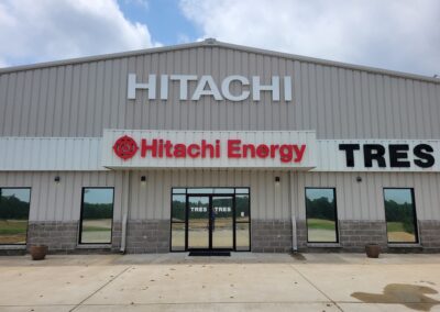 hitachi program global brand implementation TISA - exterior signage