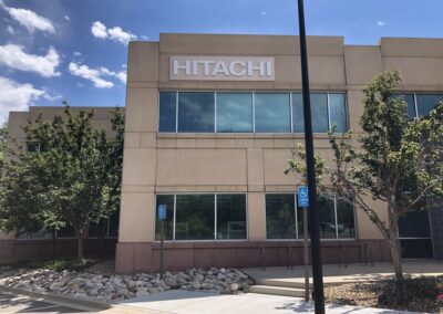 hitachi program global brand implementation TISA - exterior signage