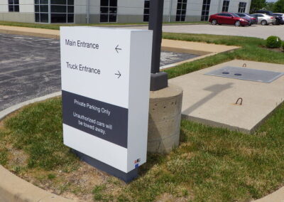 hitachi program global brand implementation TISA - exterior signage