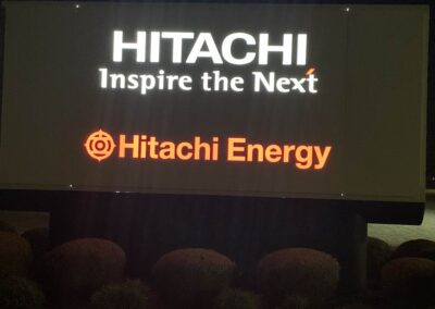 hitachi program global brand implementation TISA - exterior signage