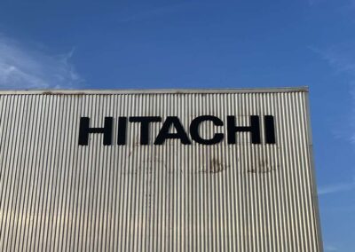 hitachi program global brand implementation TISA - exterior signage