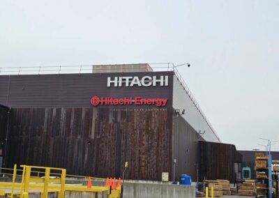 hitachi program global brand implementation TISA - exterior signage