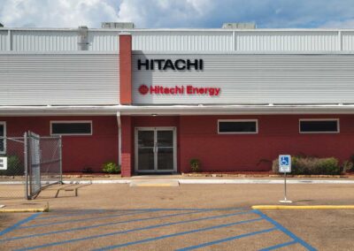 hitachi program global brand implementation TISA - exterior signage