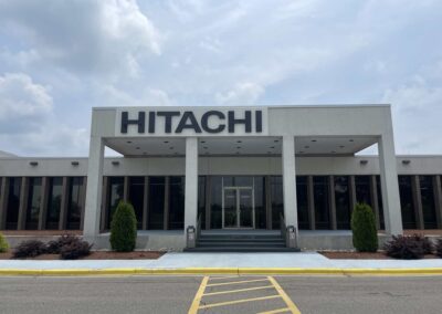 hitachi program global brand implementation TISA - exterior signage