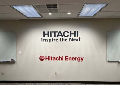 hitachi program global brand implementation TISA - exterior signage