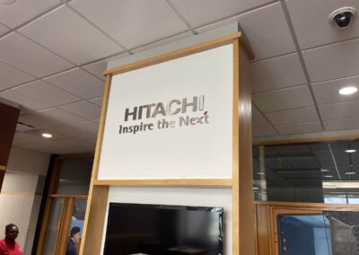 hitachi program global brand implementation TISA - exterior signage