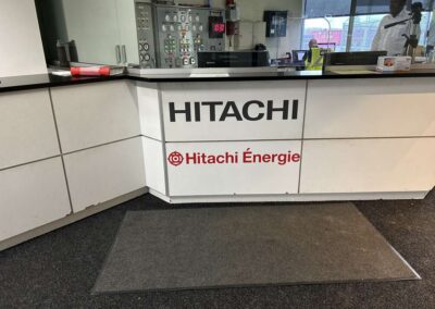 hitachi program global brand implementation TISA - exterior signage