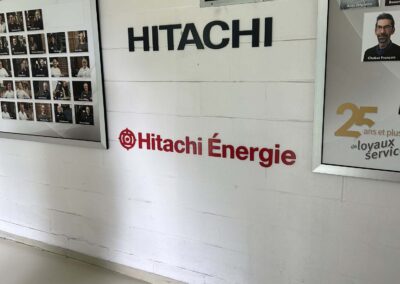 hitachi program global brand implementation TISA - exterior signage